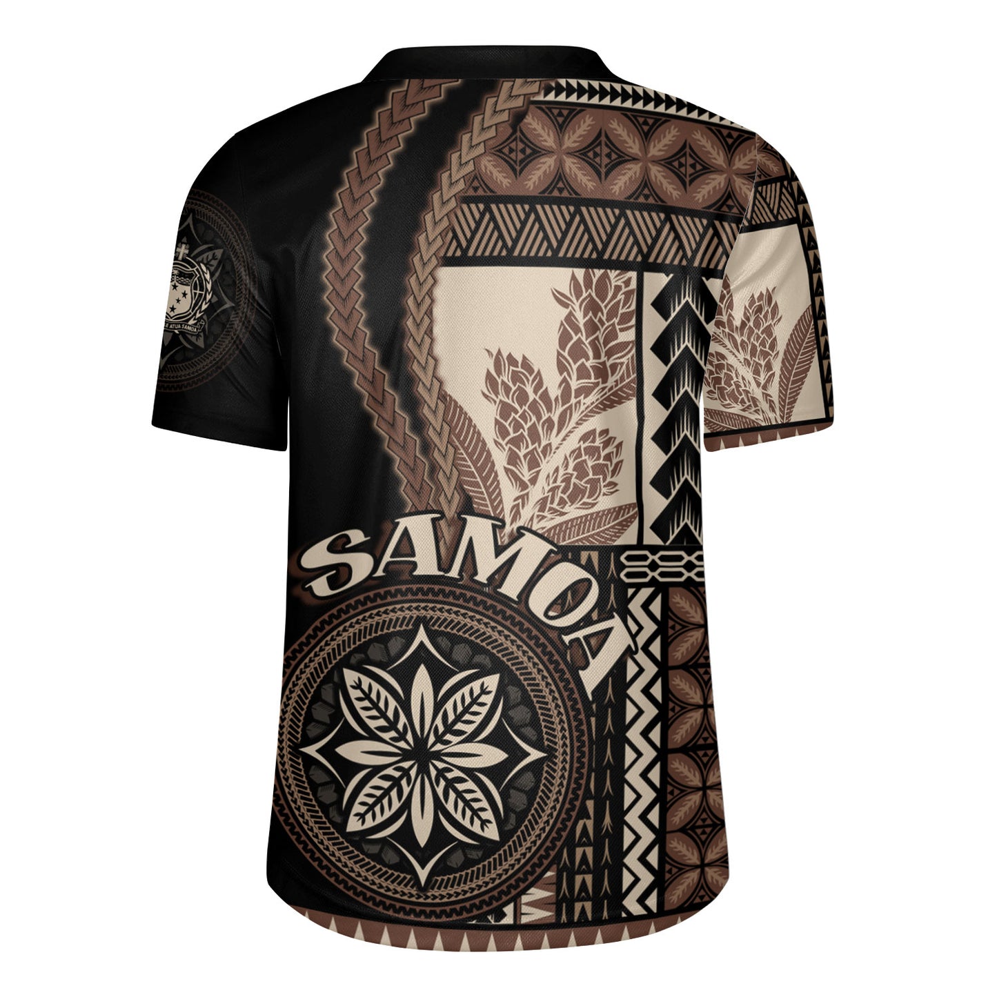 Samoa Rugby Jersey Custom Samoan Siapo Motif Classic Style