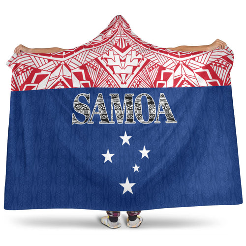 Samoa Hooded Blanket - Polynesian Design