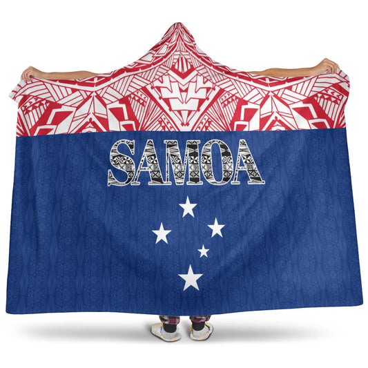 Samoa Hooded Blanket - Polynesian Design