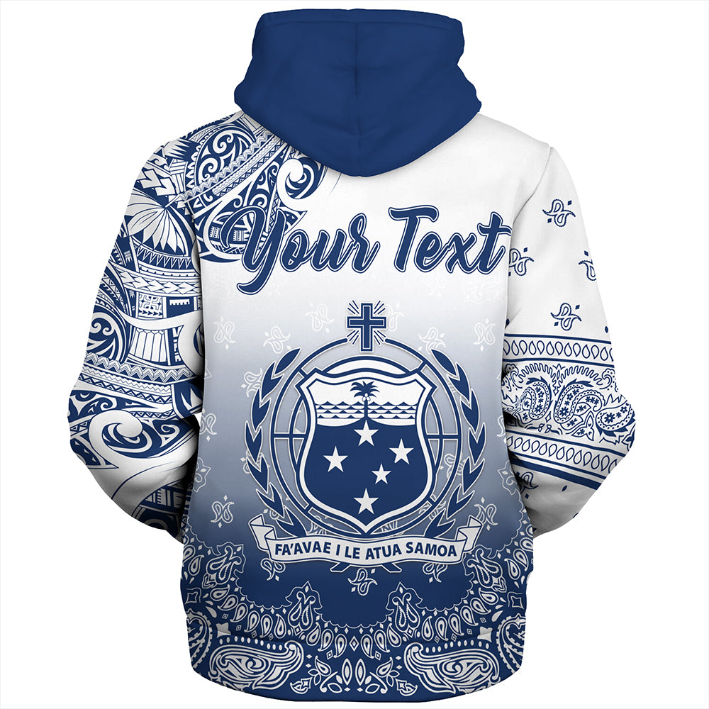 Samoa Sherpa Hoodie Custom Pattern With Paisley Style