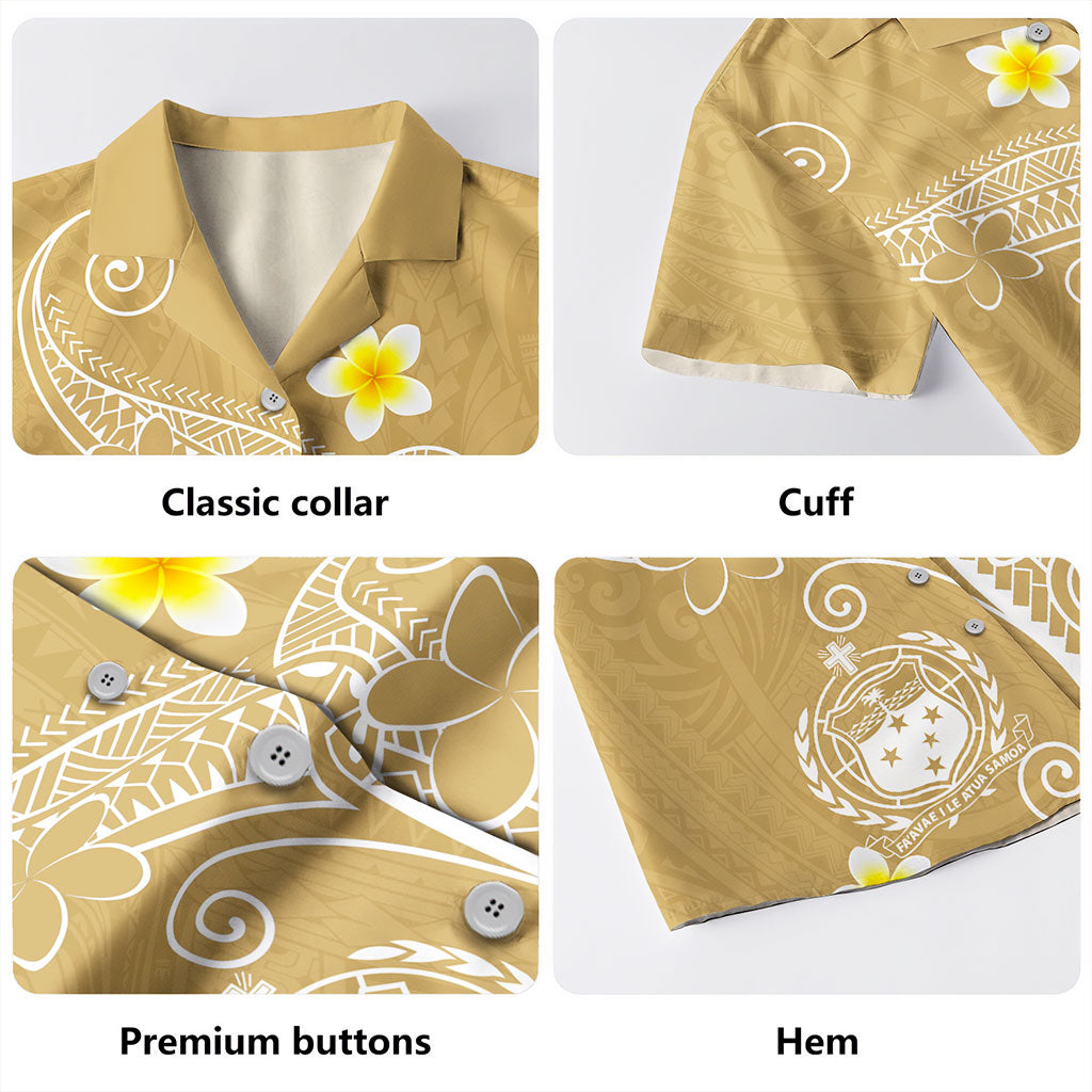Samoa Hawaiian Shirt Polynesia Floral Tribal