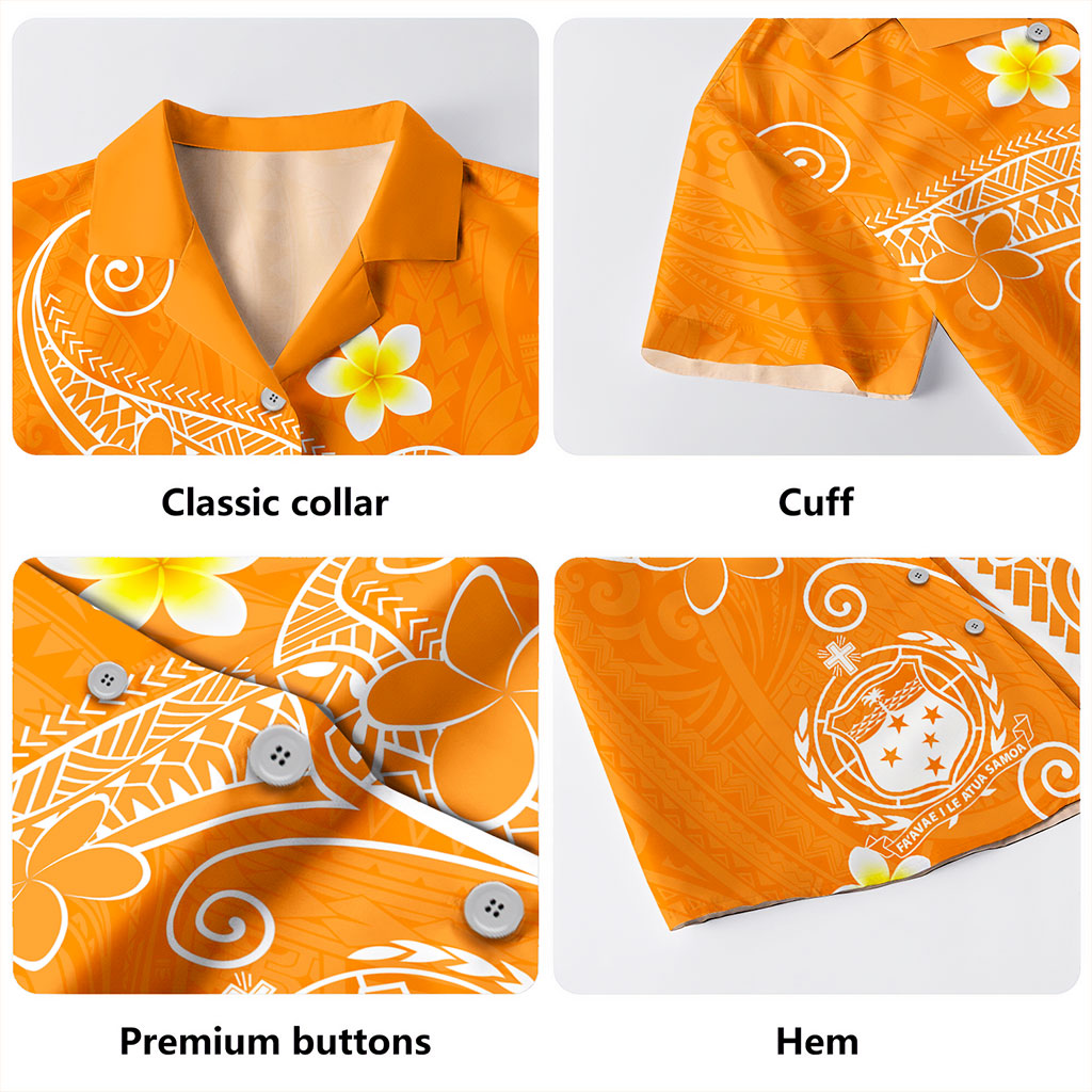 Samoa Hawaiian Shirt Polynesia Floral Tribal Ver.1