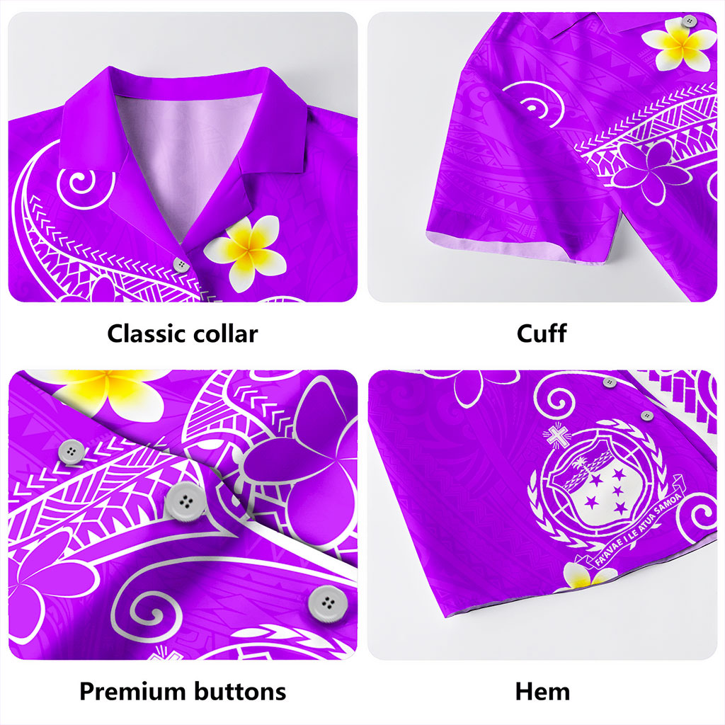 Samoa Hawaiian Shirt Polynesia Floral Tribal Ver.1