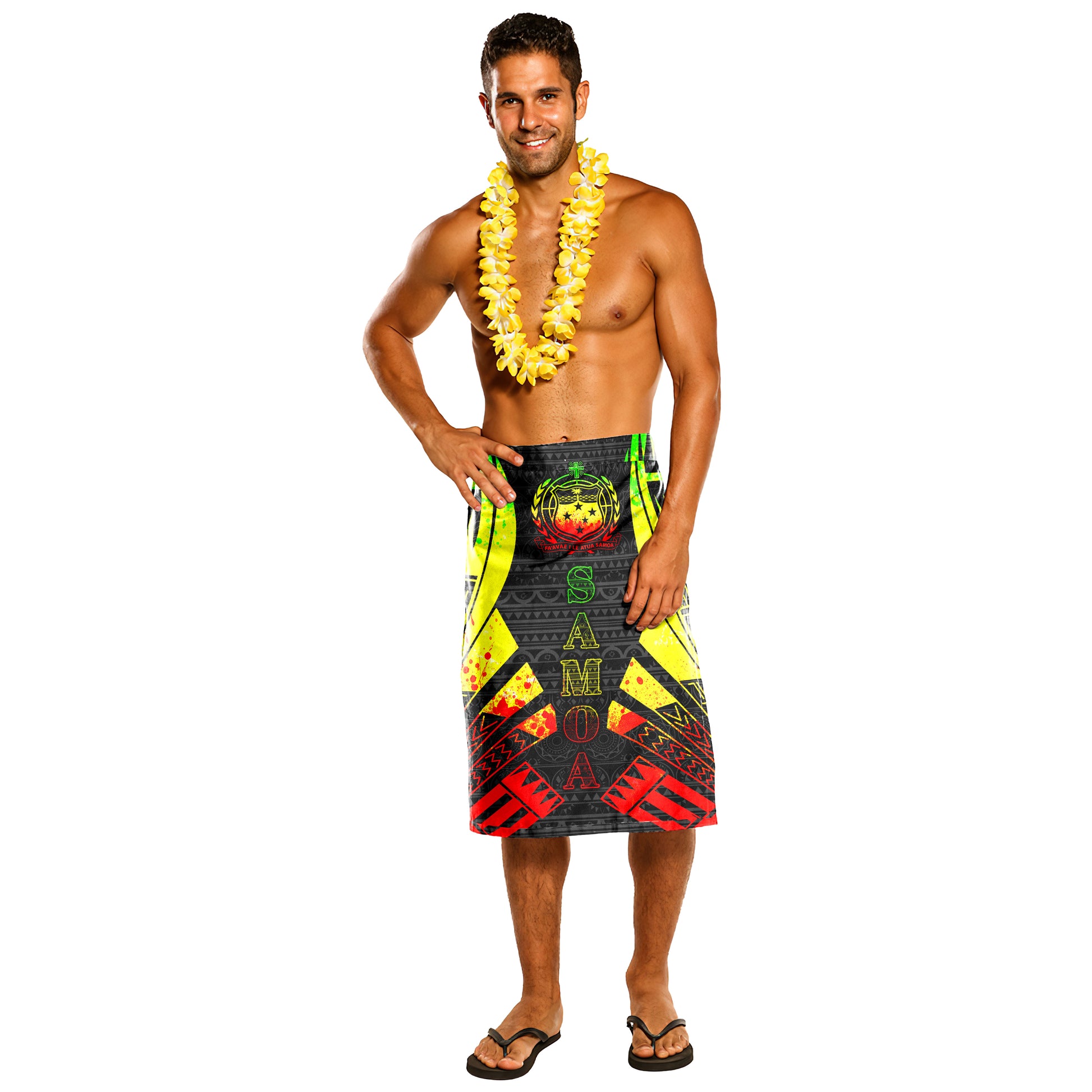 Samoa Polynesian Tattoo Style Lavalava
