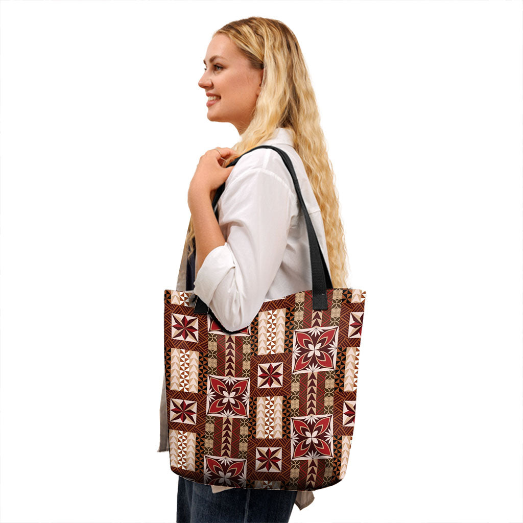 Samoa Tote Bag Siapo Pattern Print