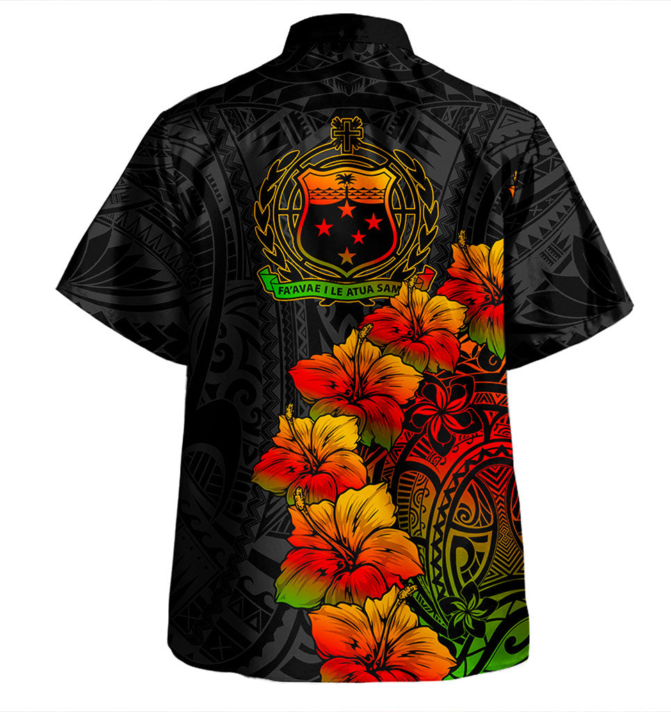 Samoa Hawaiian Shirt Style Tropical
