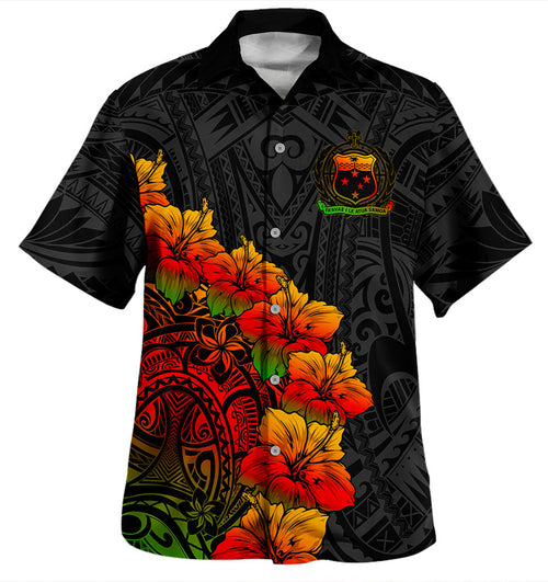 Samoa Hawaiian Shirt Style Tropical