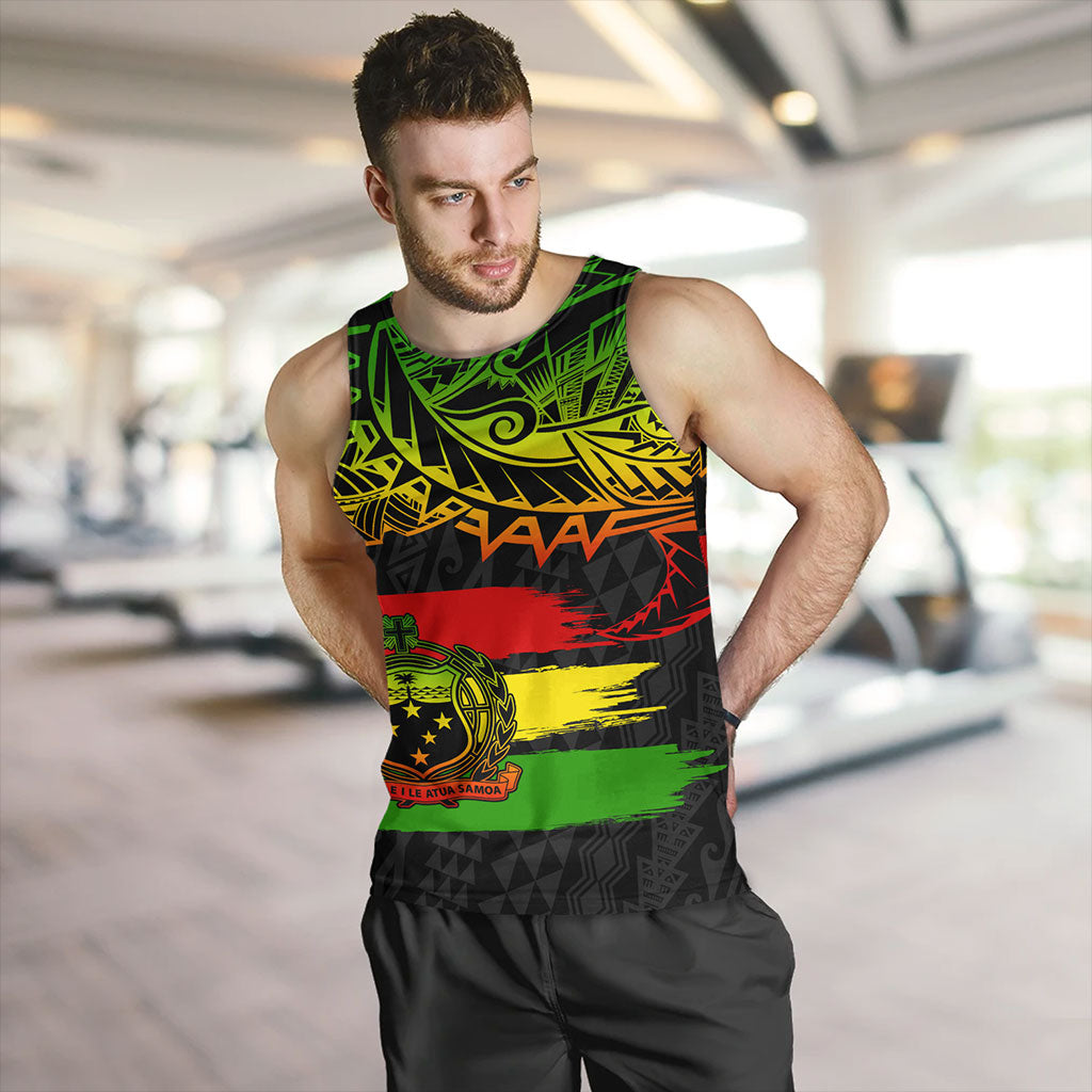 Samoa Tank Top Tribal Polynesian Grunge Reggae