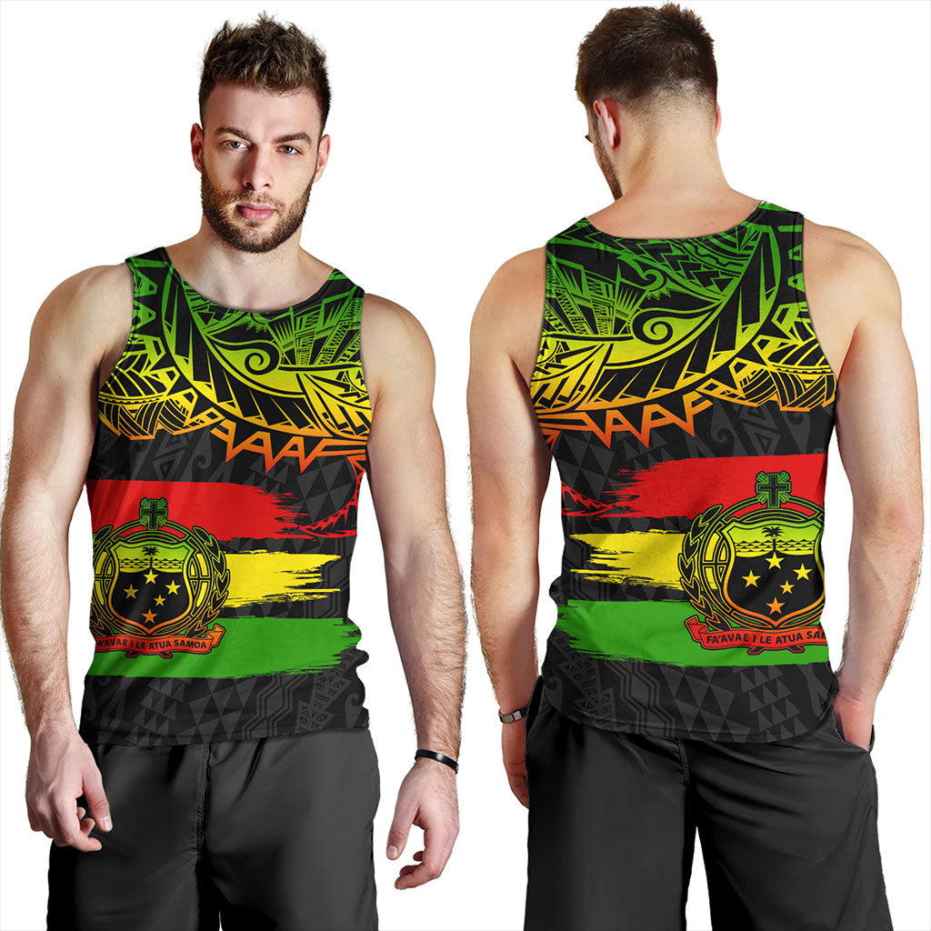 Samoa Tank Top Tribal Polynesian Grunge Reggae