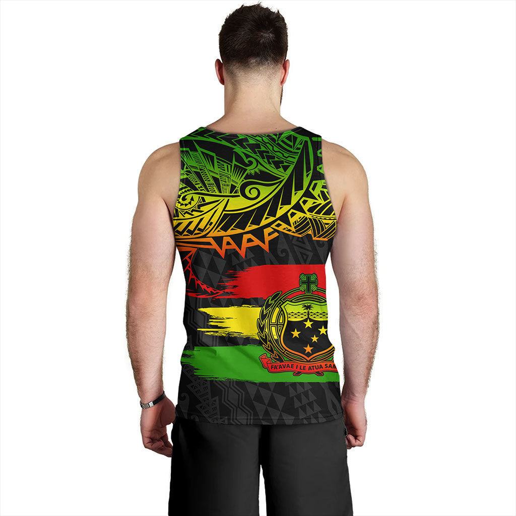 Samoa Tank Top Tribal Polynesian Grunge Reggae