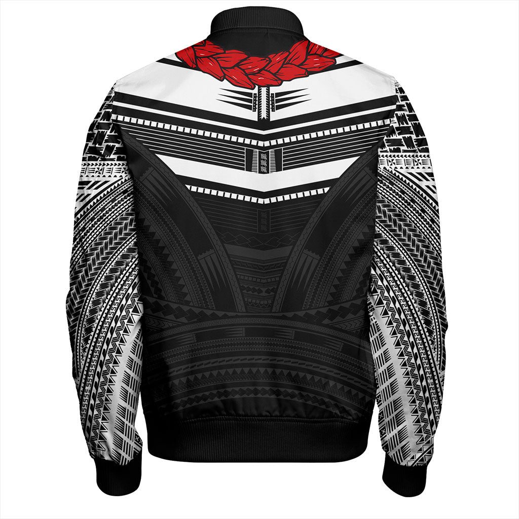 Samoa Bomber Jacket Ula Fala Tatau Design