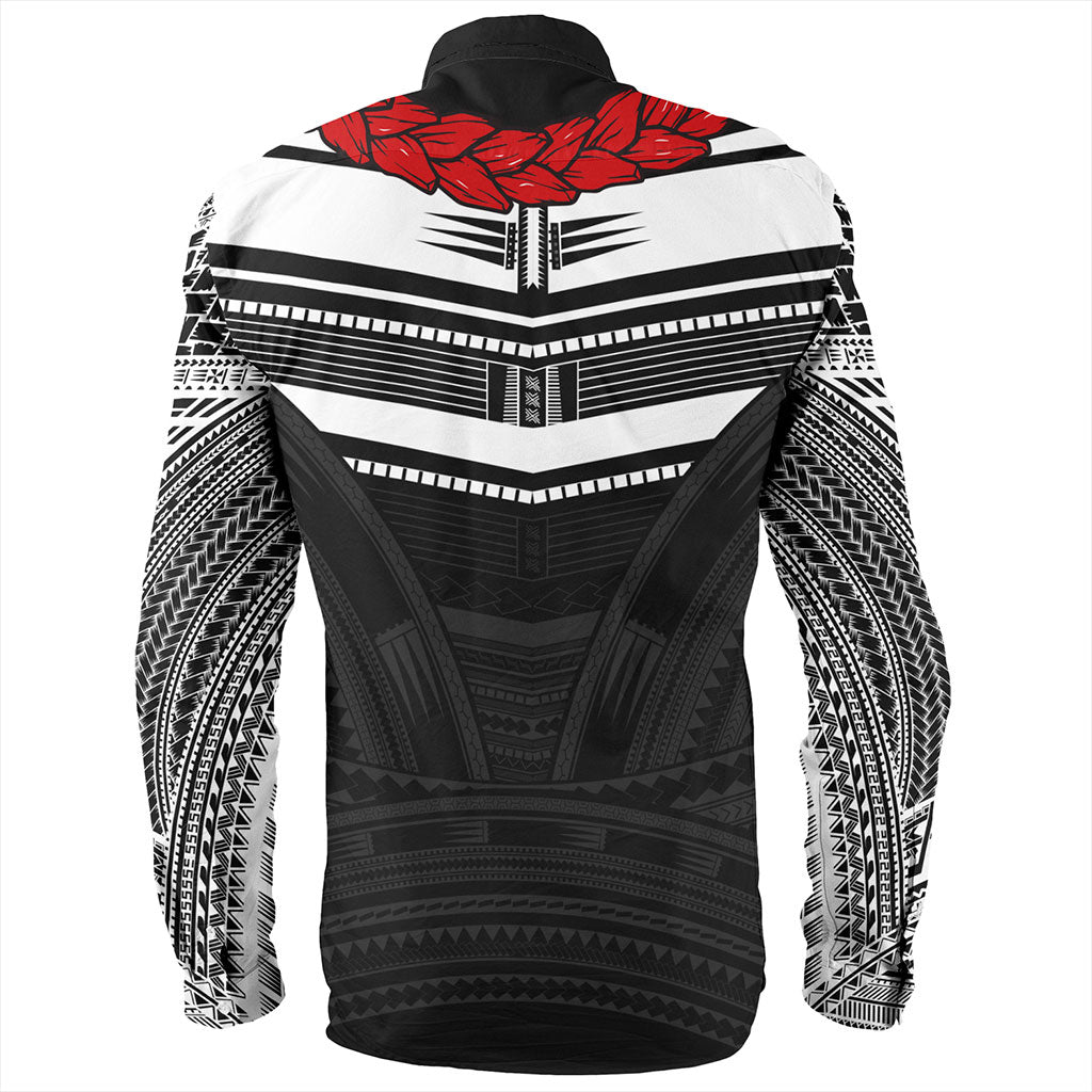 Samoa Long Sleeve Shirt Ula Fala Tatau Design