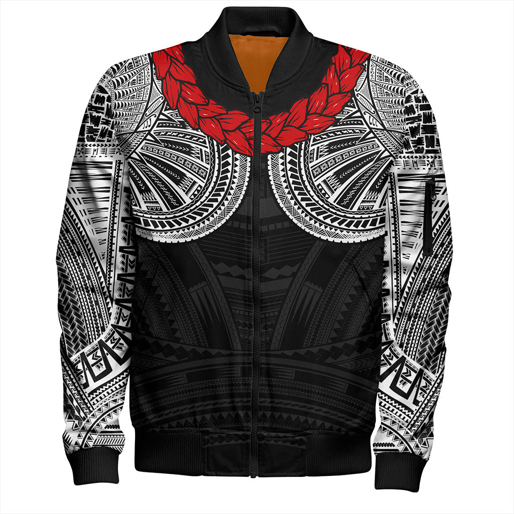 Samoa Bomber Jacket Ula Fala Tatau Design