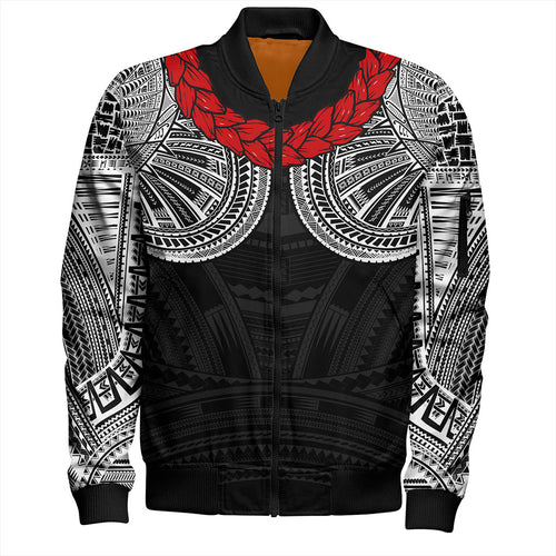 Samoa Bomber Jacket Ula Fala Tatau Design