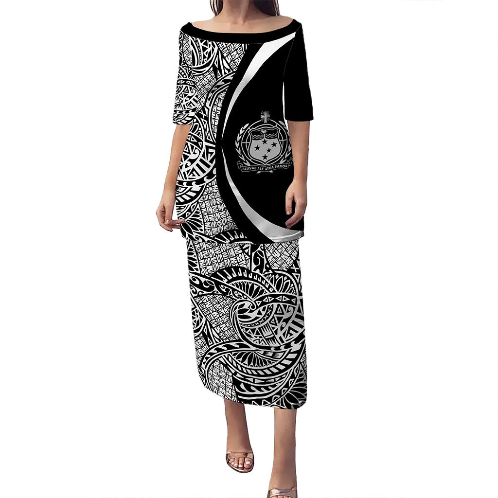 Samoa Puletasi Coat Of Arms Lauhala Circle Style