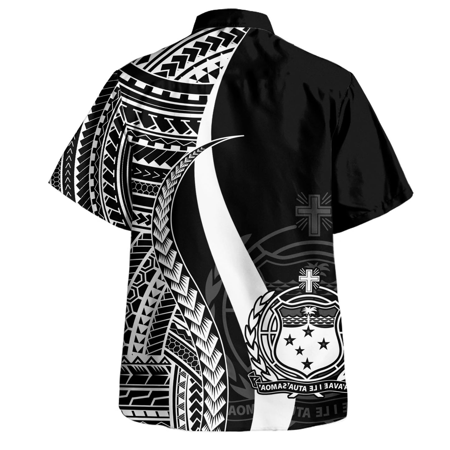 Samoa Custom Personalised Hawaiian Shirt Polynesian Tentacle Tribal Pattern