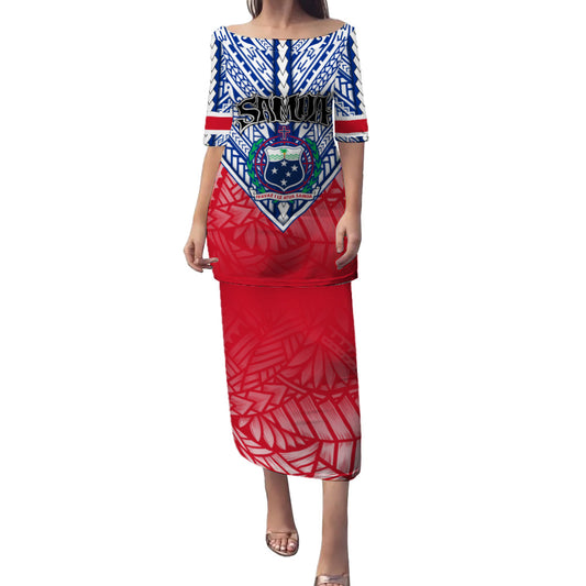 Samoa Puletasi - Map And Seal Samoan Patterns