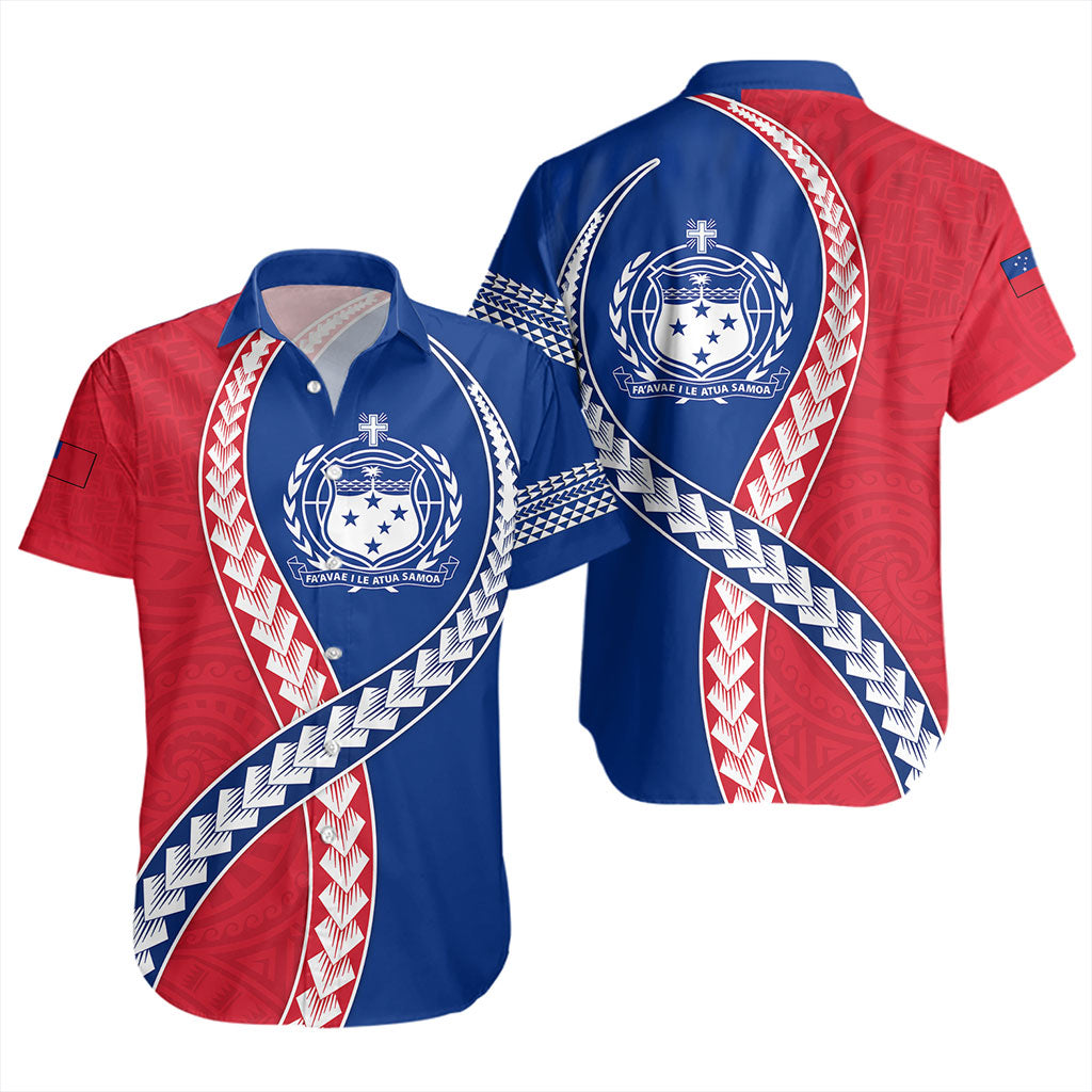 Samoa Short Sleeve Shirt Tribal Polynesian In My Heart