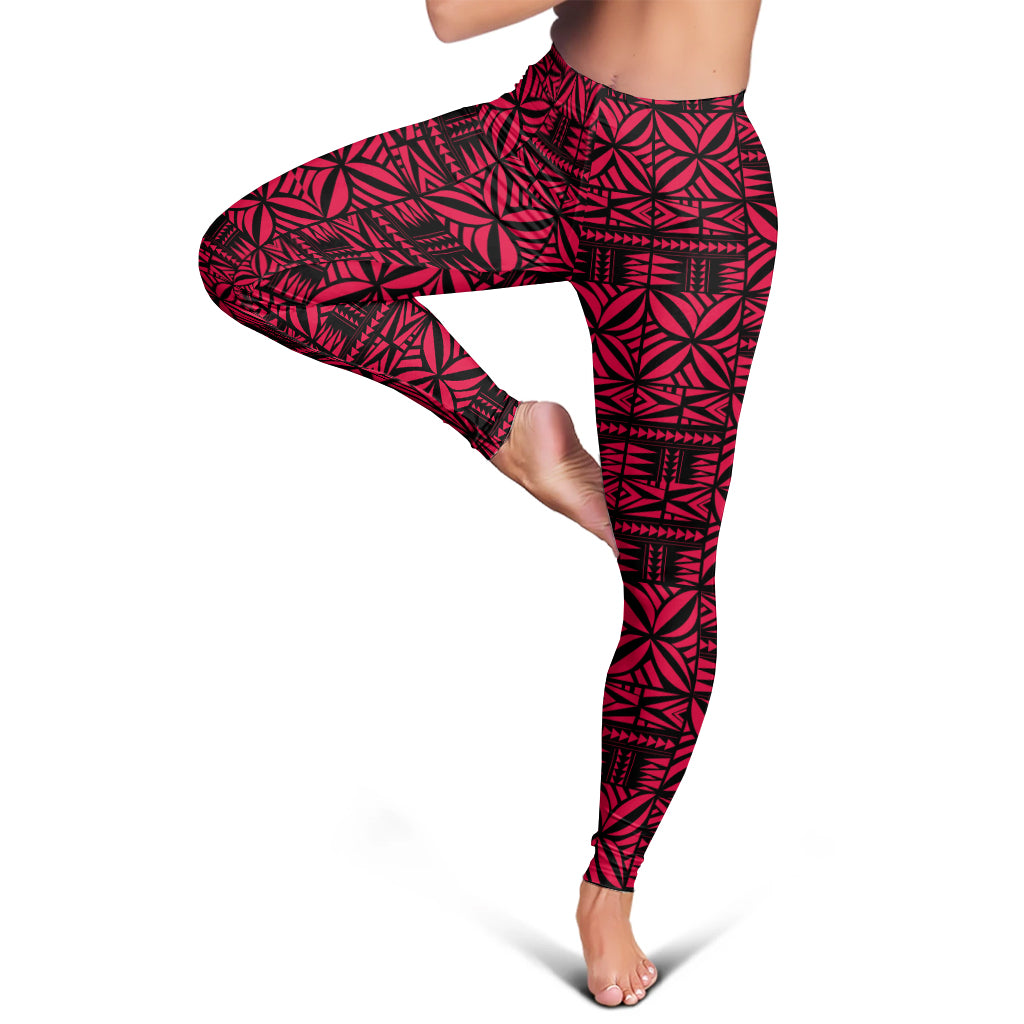 Samoa Legging Design Stretch Print Fabric Pink