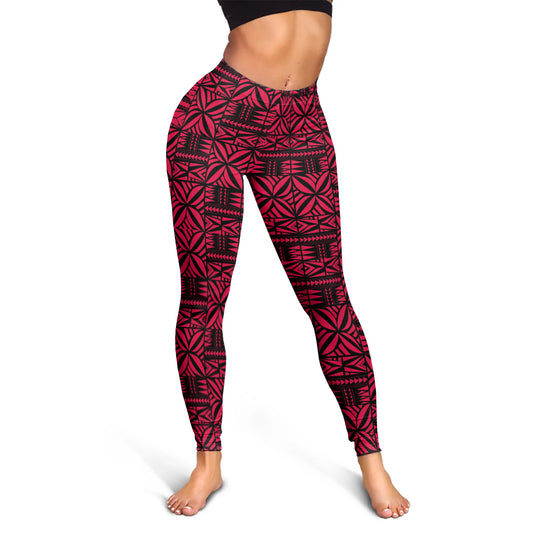 Samoa Legging Design Stretch Print Fabric Pink