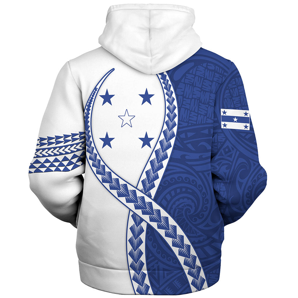 Gambier Islands Sherpa Hoodie Tribal Polynesian In My Heart