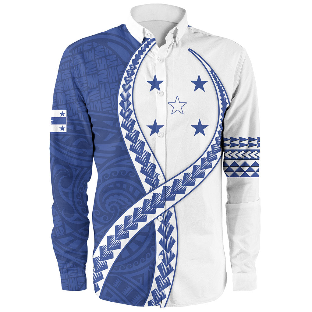 Gambier Islands Long Sleeve Shirt Tribal Polynesian In My Heart