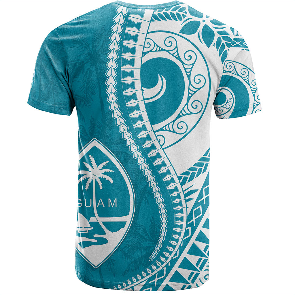 Guam T-Shirt Seat Tribal Island Coconut Tree Design