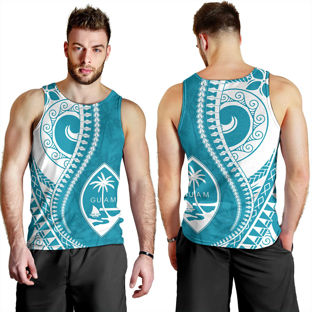 Guam Tank Top Seat Tribal Island Coconut Tree Design