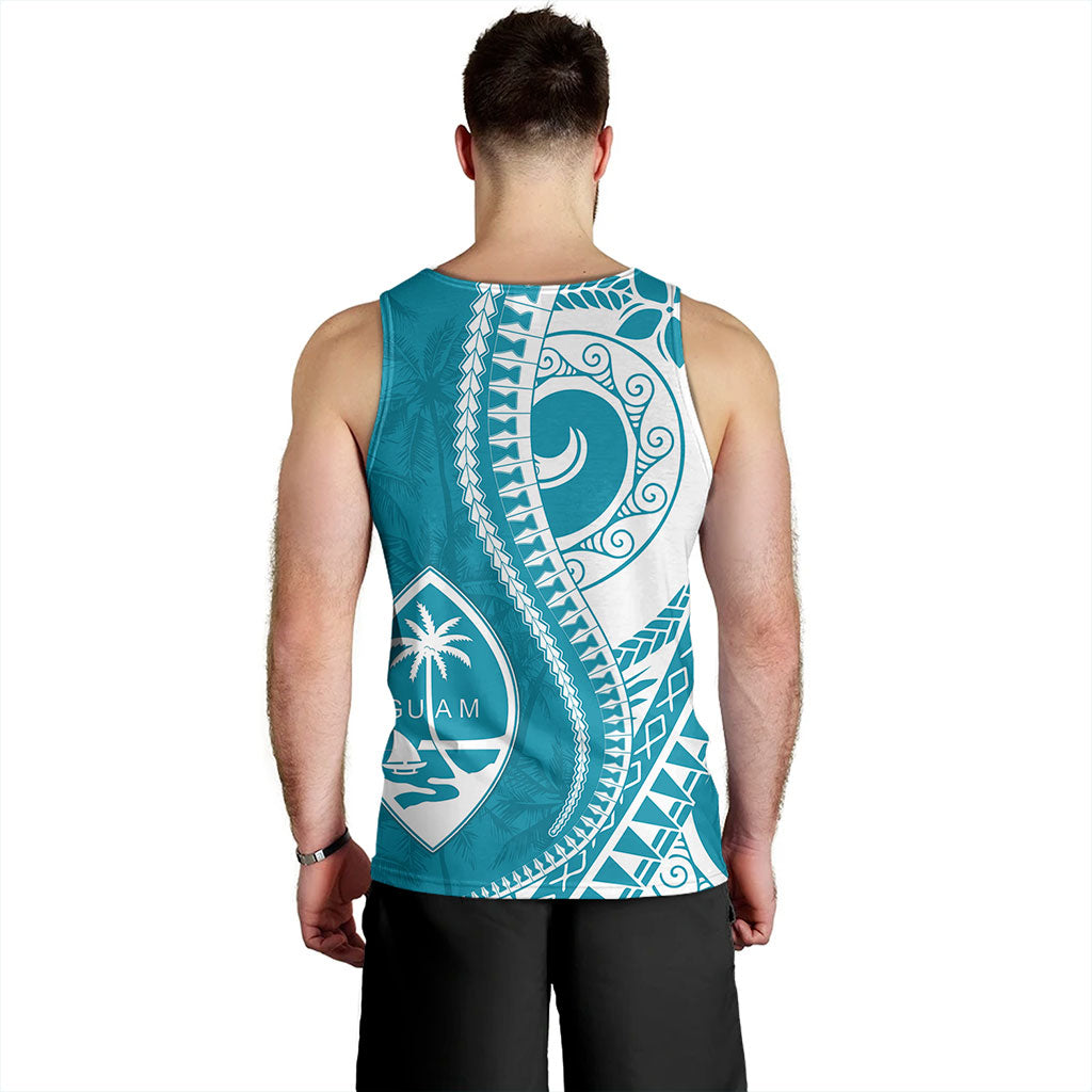 Guam Tank Top Seat Tribal Island Coconut Tree Design