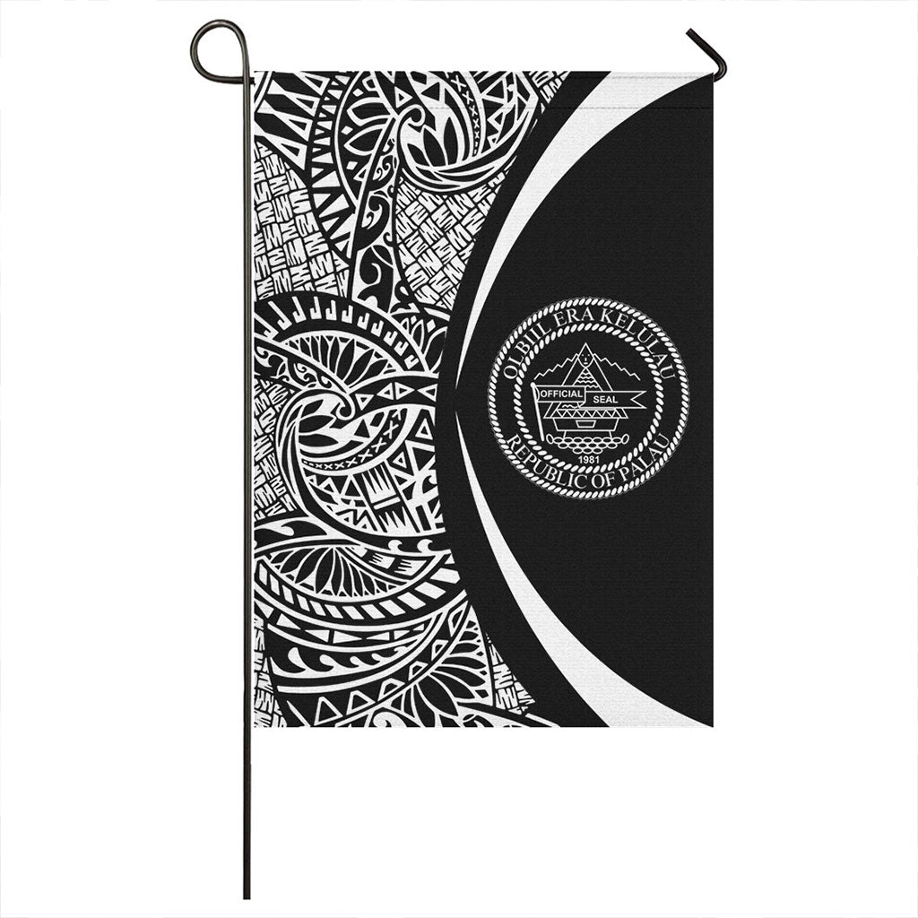 Palau Garden Flag Lauhala Circle White