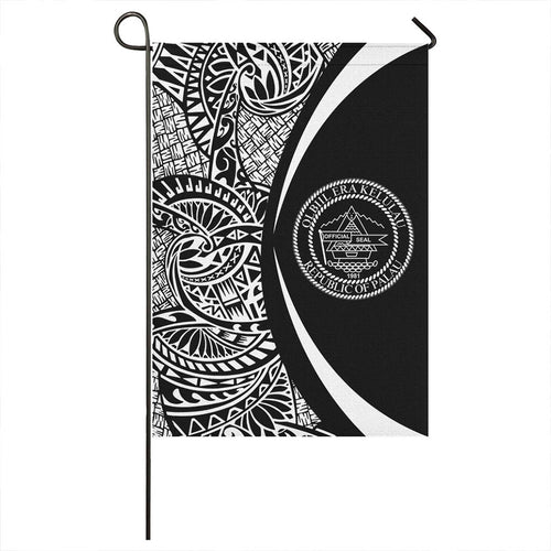 Palau Garden Flag Lauhala Circle White
