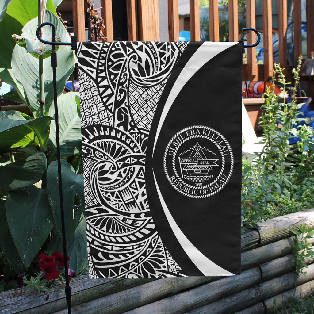 Palau Garden Flag Lauhala Circle White