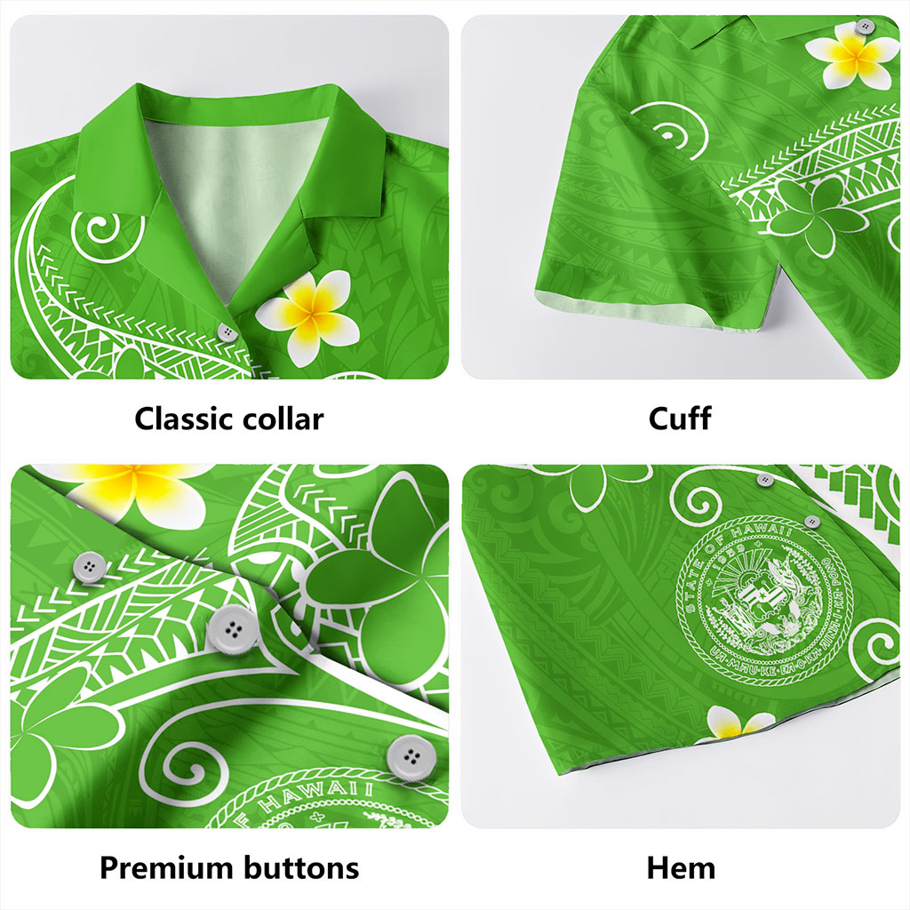 Hawaii Hawaiian Shirt Coat Of Arms Polynesia Floral Tribal