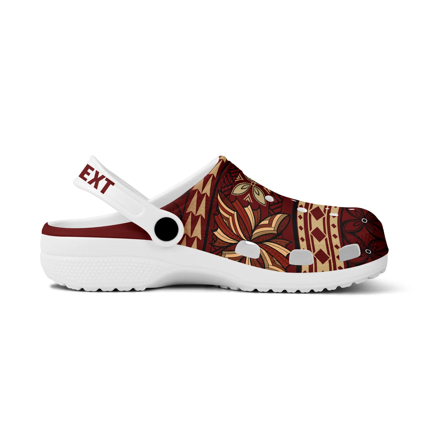 Samoa Clogs Shoes Custom Text Siapo Pattern Design