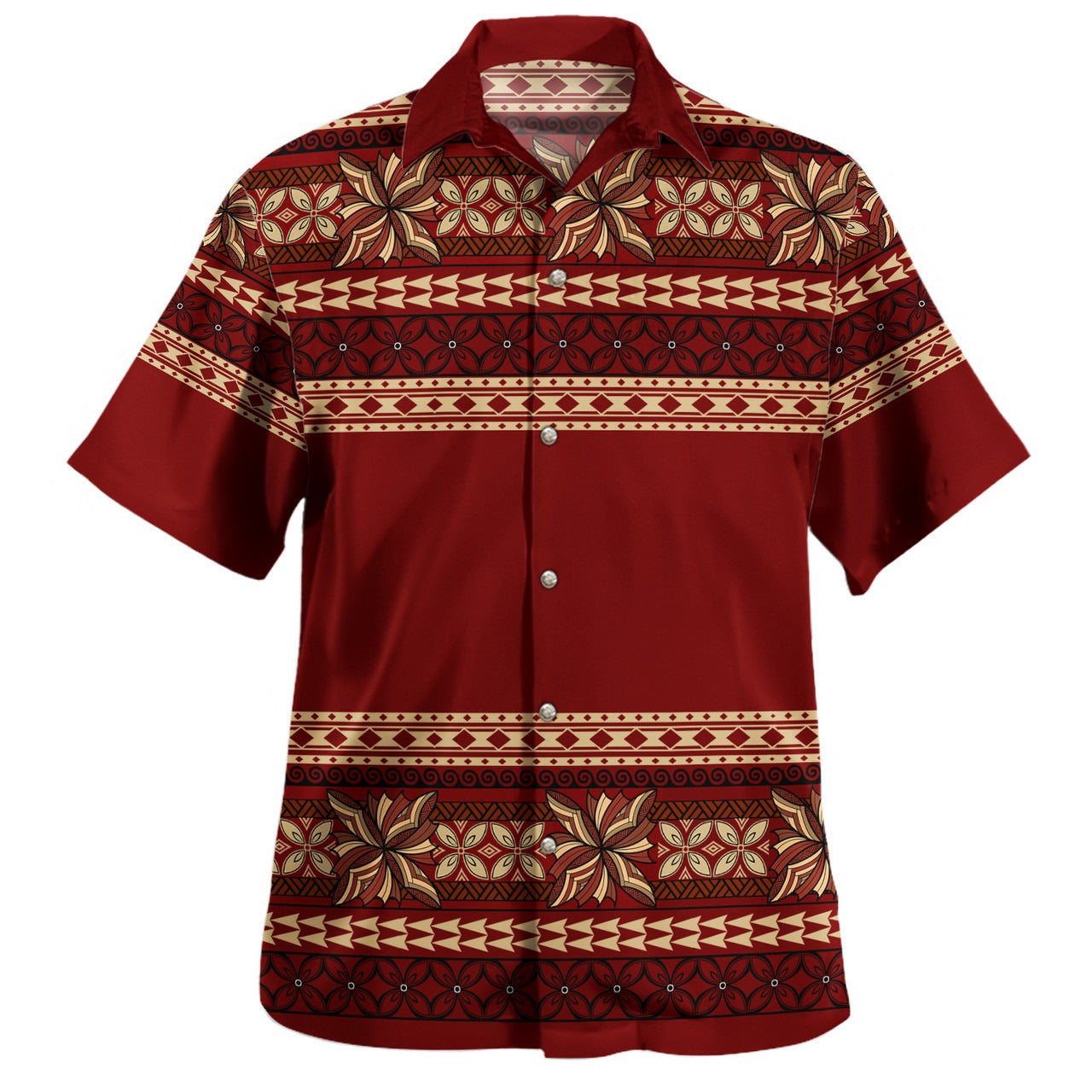 Samoa Combo Puletasi And Shirt Siapo Pattern Design
