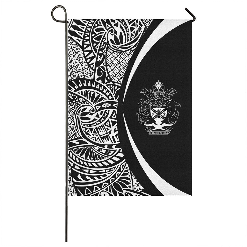 Solomon Islands Garden Flag Lauhala Circle White