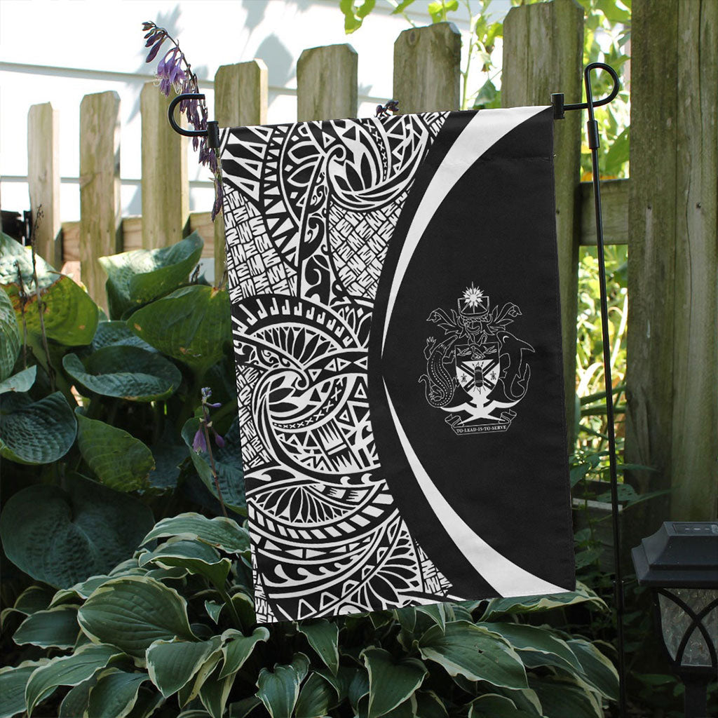 Solomon Islands Garden Flag Lauhala Circle White