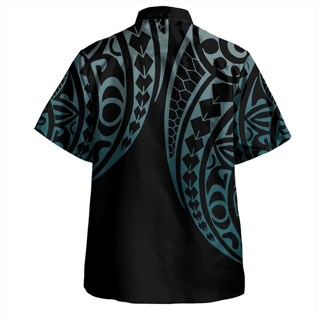 Solomon Islands Combo Dress And Shirt Kakau Style Turquoise