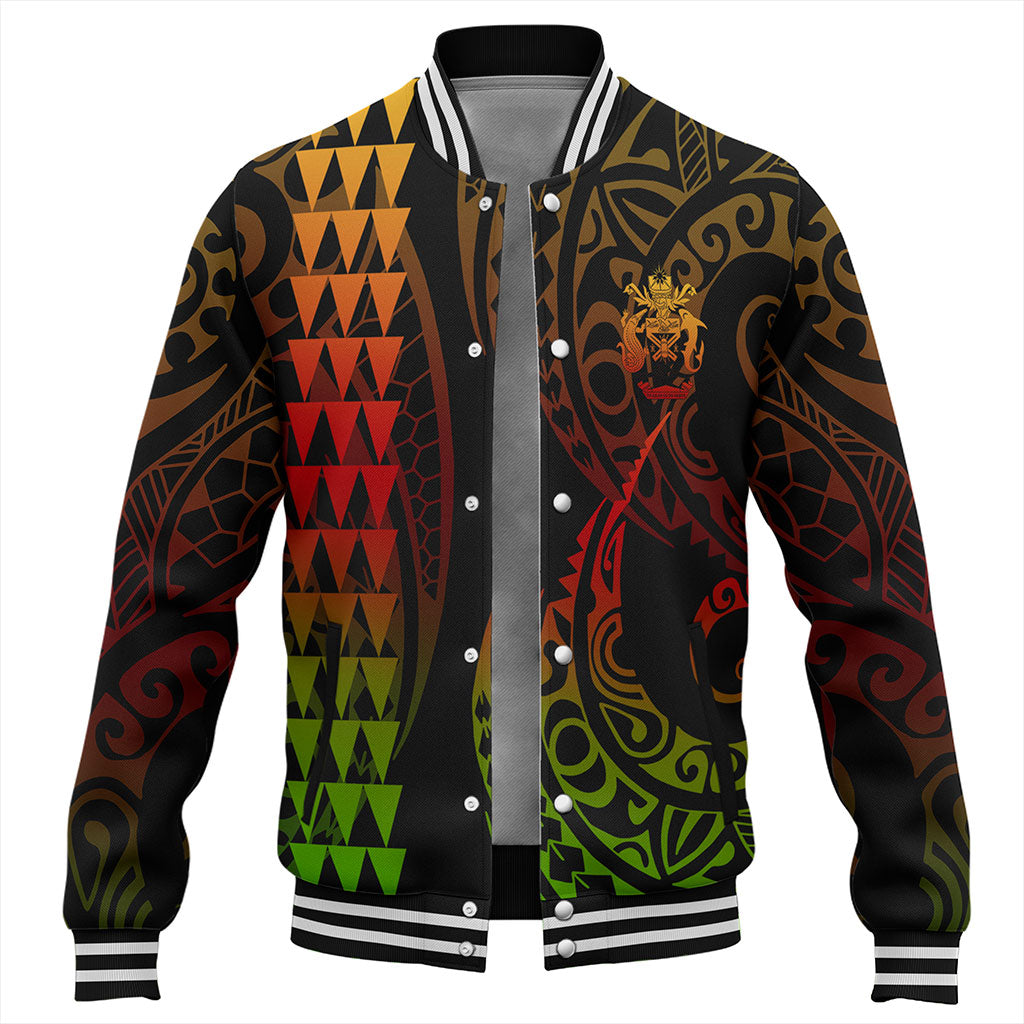 Solomon Islands Baseball Jacket Kakau Style
