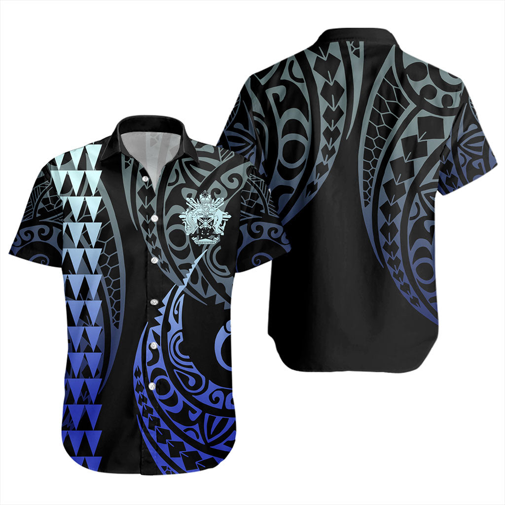 Solomon Islands Short Sleeve Shirt Kakau Style