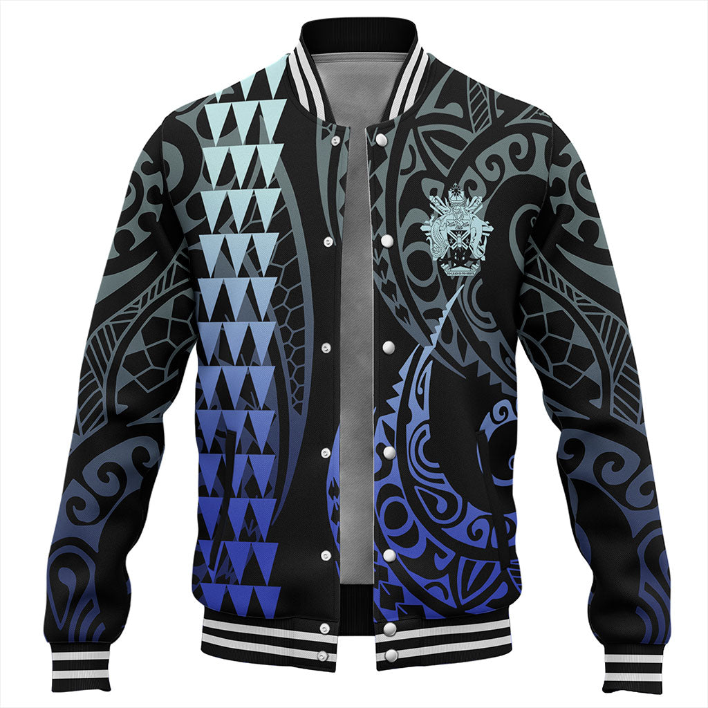 Solomon Islands Baseball Jacket Kakau Style