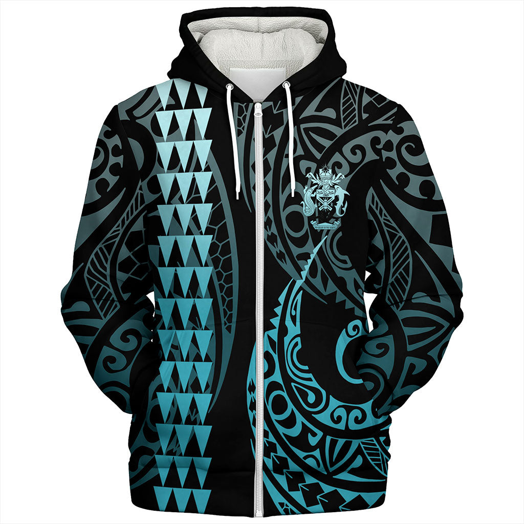 Solomon Islands Sherpa Hoodie Kakau Style Ver.1