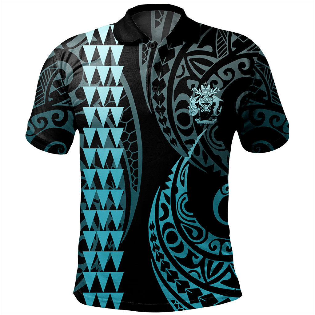 Solomon Islands Polo Shirt Kakau Style Ver.1