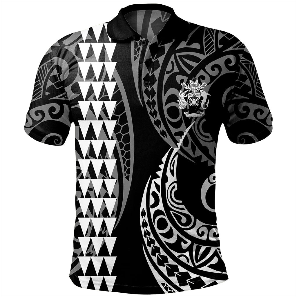 Solomon Islands Polo Shirt Kakau Style Ver.1