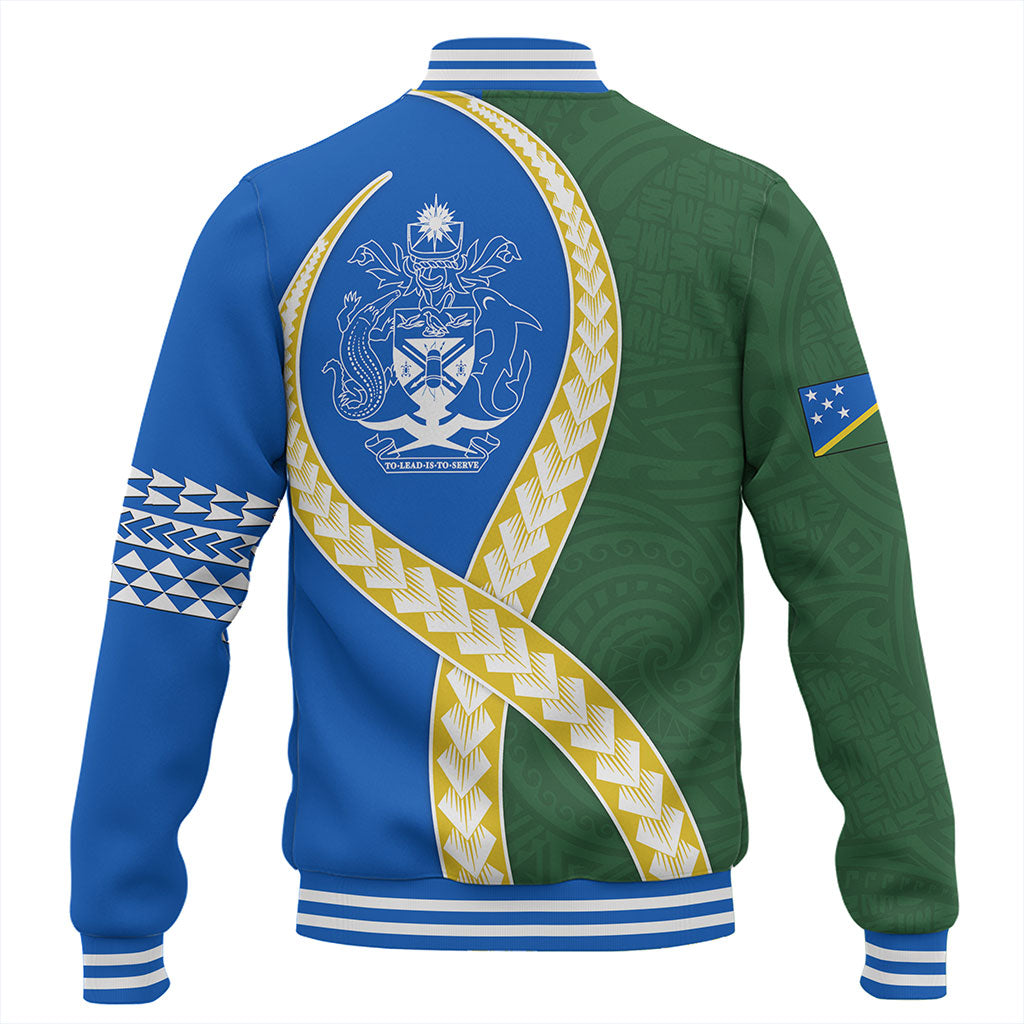 Solomon Islands Baseball Jacket Tribal Polynesian In My Heart