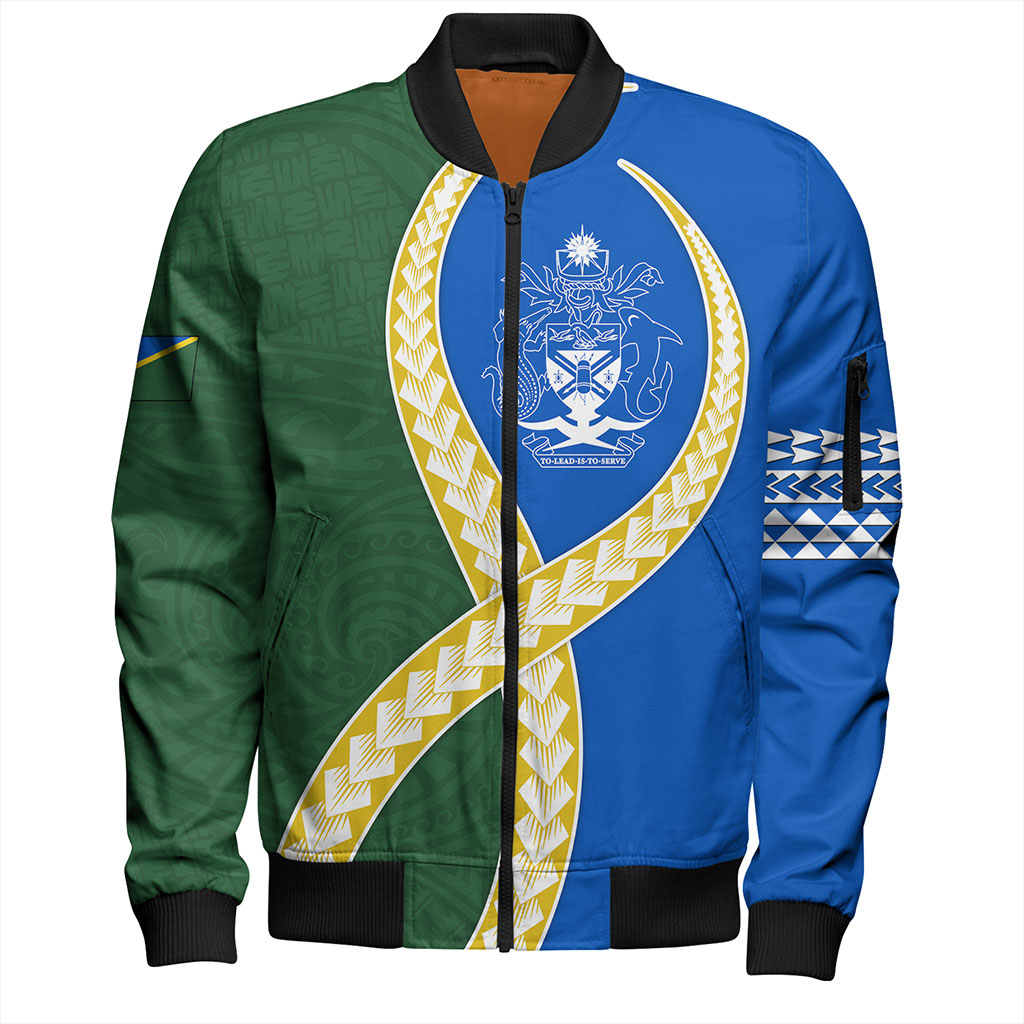 Solomon Islands Bomber Jacket Tribal Polynesian In My Heart