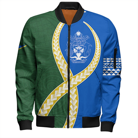Solomon Islands Bomber Jacket Tribal Polynesian In My Heart