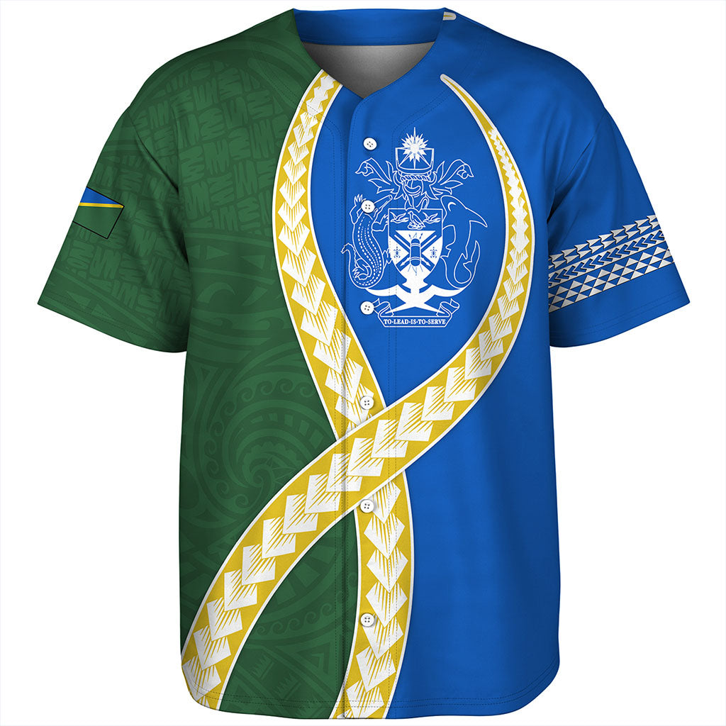 Solomon Islands Baseball Shirt Tribal Polynesian In My Heart