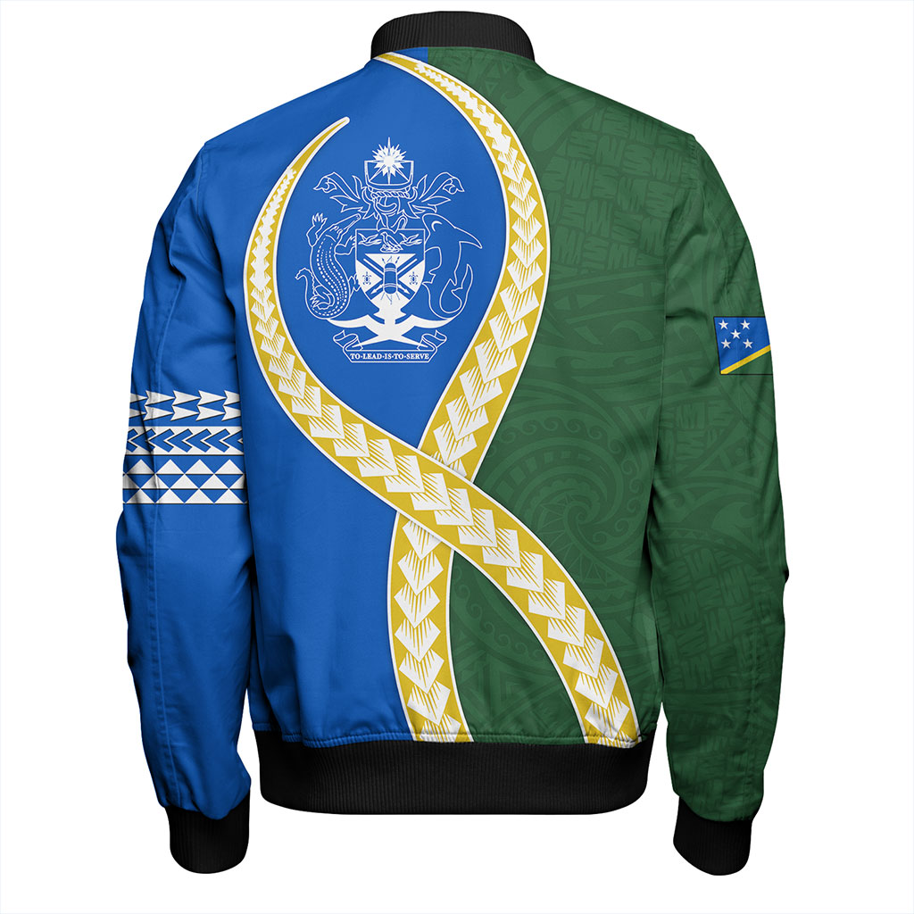Solomon Islands Bomber Jacket Tribal Polynesian In My Heart