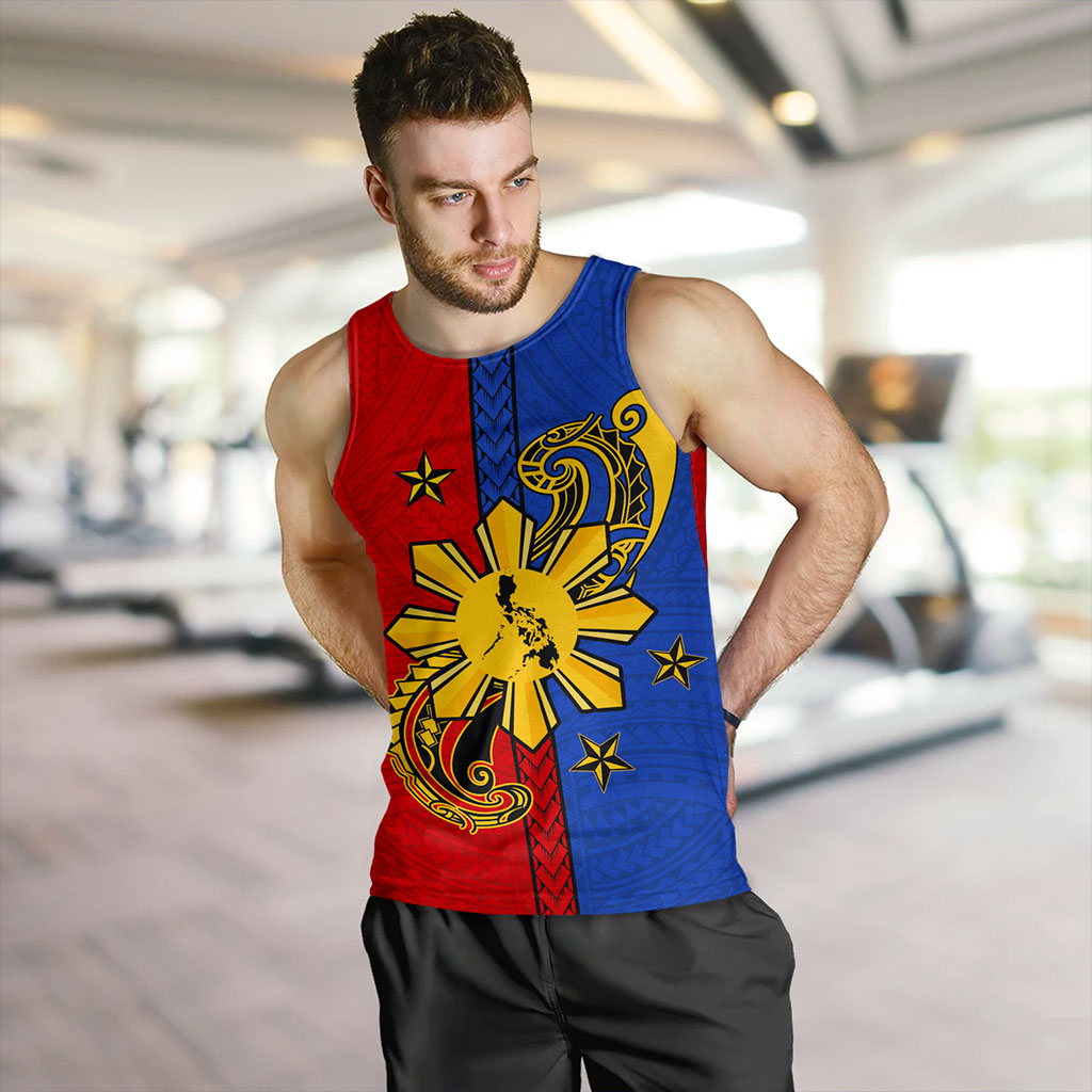 Philippines Filipinos Tank Top Sun Star Polynesia Half Concept